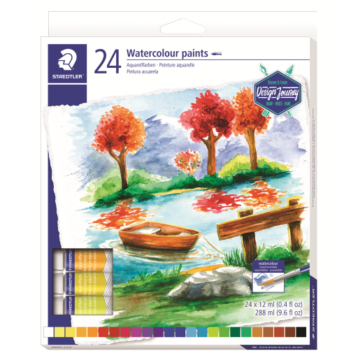 8880-C24A6 STAEDTLER-Mars Limited WTRCOLOUR PAINT 12ml AST 2