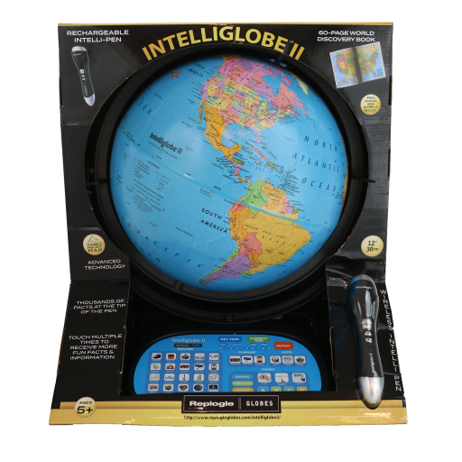 Replogle Intelliglobe 12"/30Cm Diameter Interactive Blue Ocean Desk Globe (English) - With Retail Package