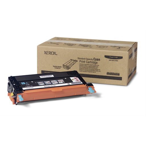 XEROX CYAN STANDARD CAPACITY PRINT CARTRIDGE PHASER 6180