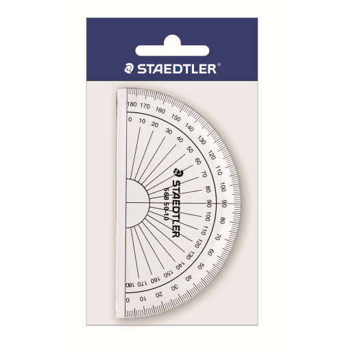 56850-10PB STAEDTLER-Mars Limited PROTRACTOR 180deg.GRAD.10