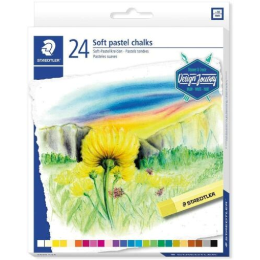 2430-C24-08 STAEDTLER-Mars Limited SOFT PASTEL CHALKS ASST 2