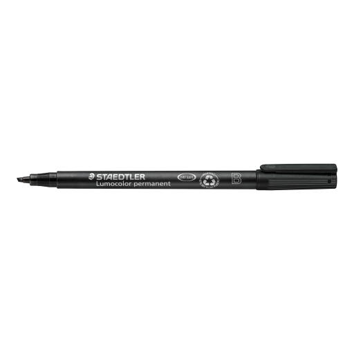 314-9 STAEDTLER-Mars Limited MARKER LUMO.CHISEL PT BLACK