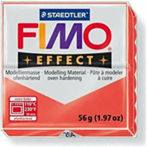 8020-204 STAEDTLER FIMO® effect Oven	baked Clay Red