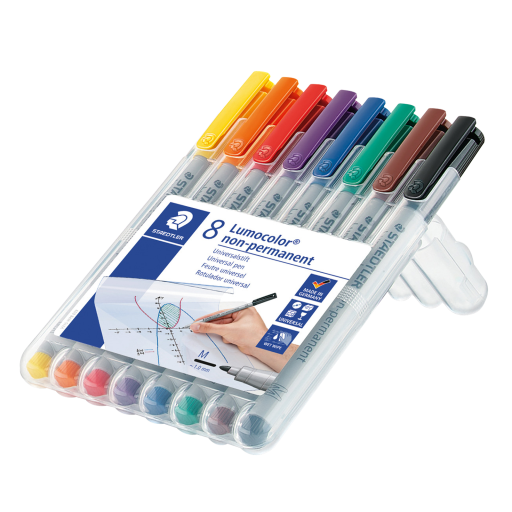 315-WP8 STAEDTLER-Mars Limited MARKER LUMO.MED.WASH. CARD