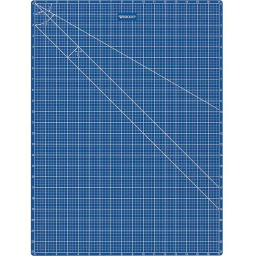 18" x 24" Double Sided Blue Cutting Mat / 
18 x 24 po bleu - double face