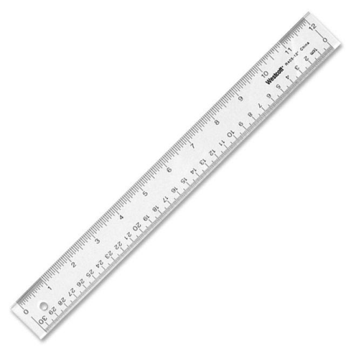 30cm/12" Acrylic Ruler ? Inch/Metric / 
30cm/12 po r?gle en acrylique, pouces/m?trique
