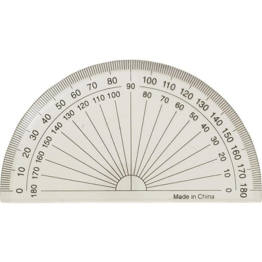 180? 4? Protractor - Carded / 
Rapporteur 180? de 4 po - sur carte