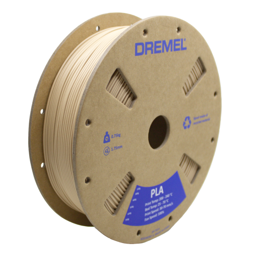 3D PLA Filament Spool, 1.75mm Diameter, Matte Beige 0.75kg