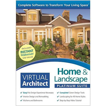 Virtual Architect Home & Landscape Platinum Suite v7 (CD-Rom Drive Required to
