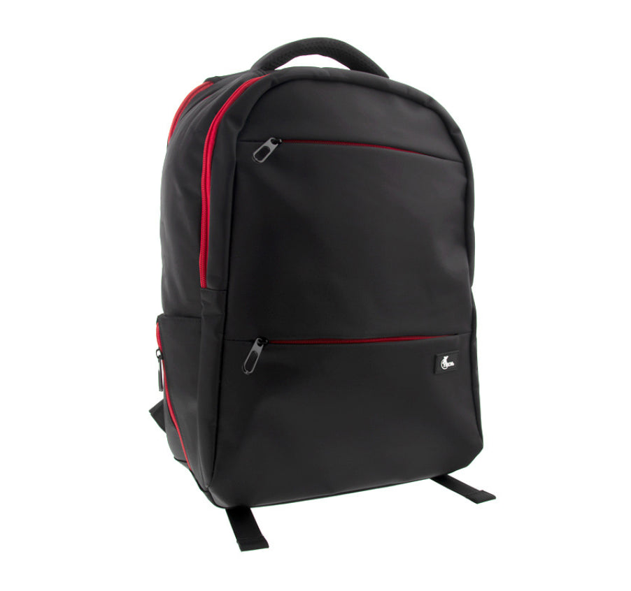 Xtech Electronics Backpack 17in Insurgent with Anti-theft Pocket Ergonomic Back - Black with Red Trim
