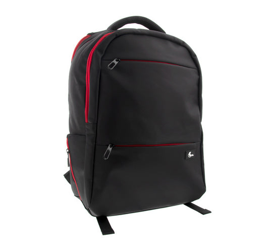 Xtech Electronics Backpack 17in Insurgent with Anti-theft Pocket Ergonomic Back - Black with Red Trim